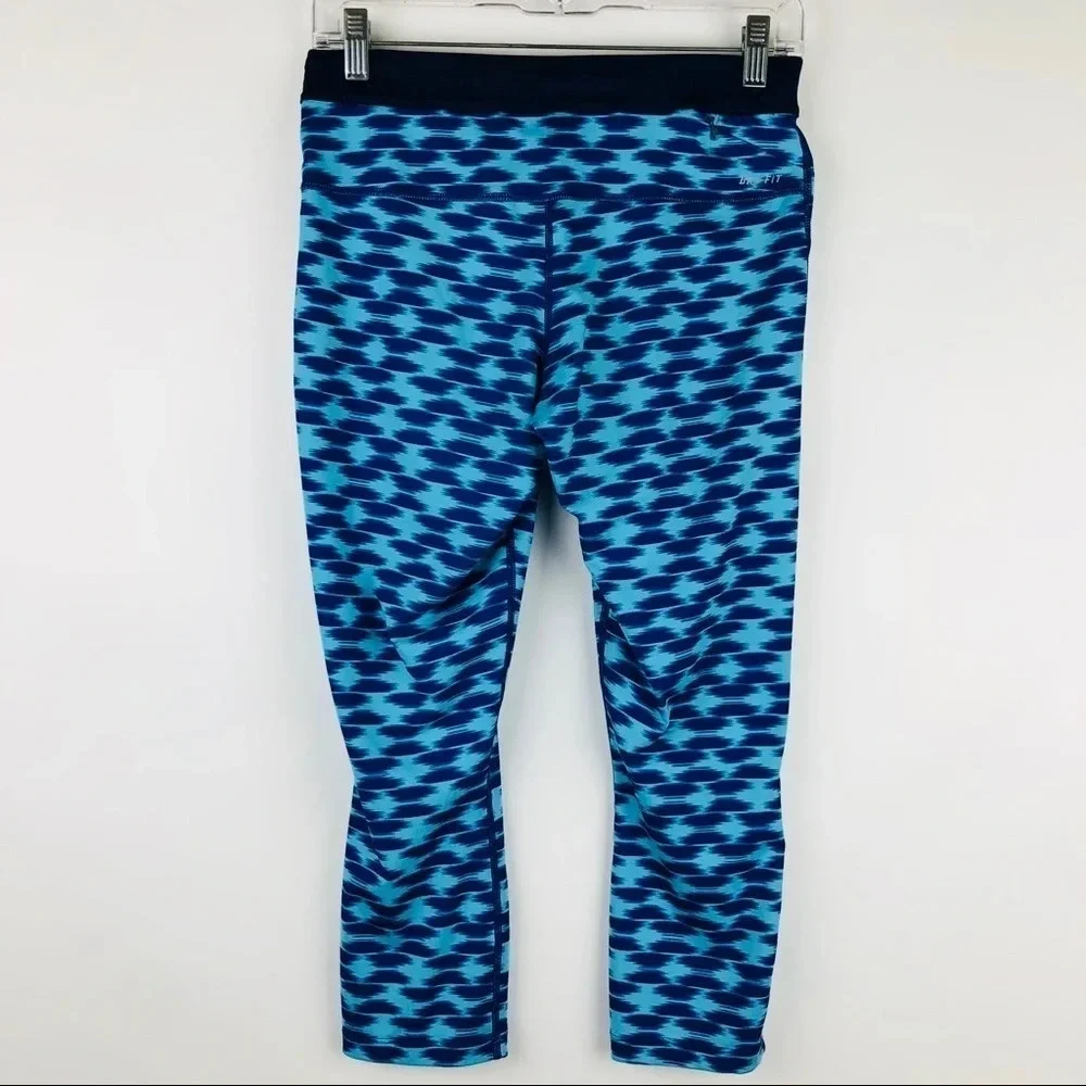 Nike Relay Printed Capri Running Pants Fold Over‎ M